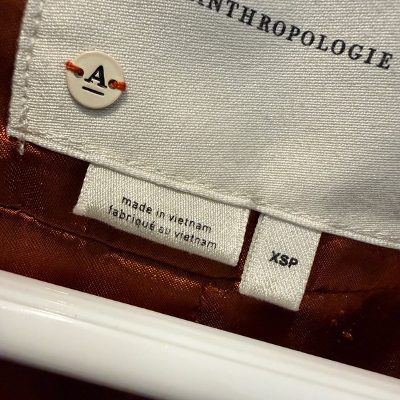 💋Anthropologie Tan Teddy Jacket 019 - Picture 4 of 6